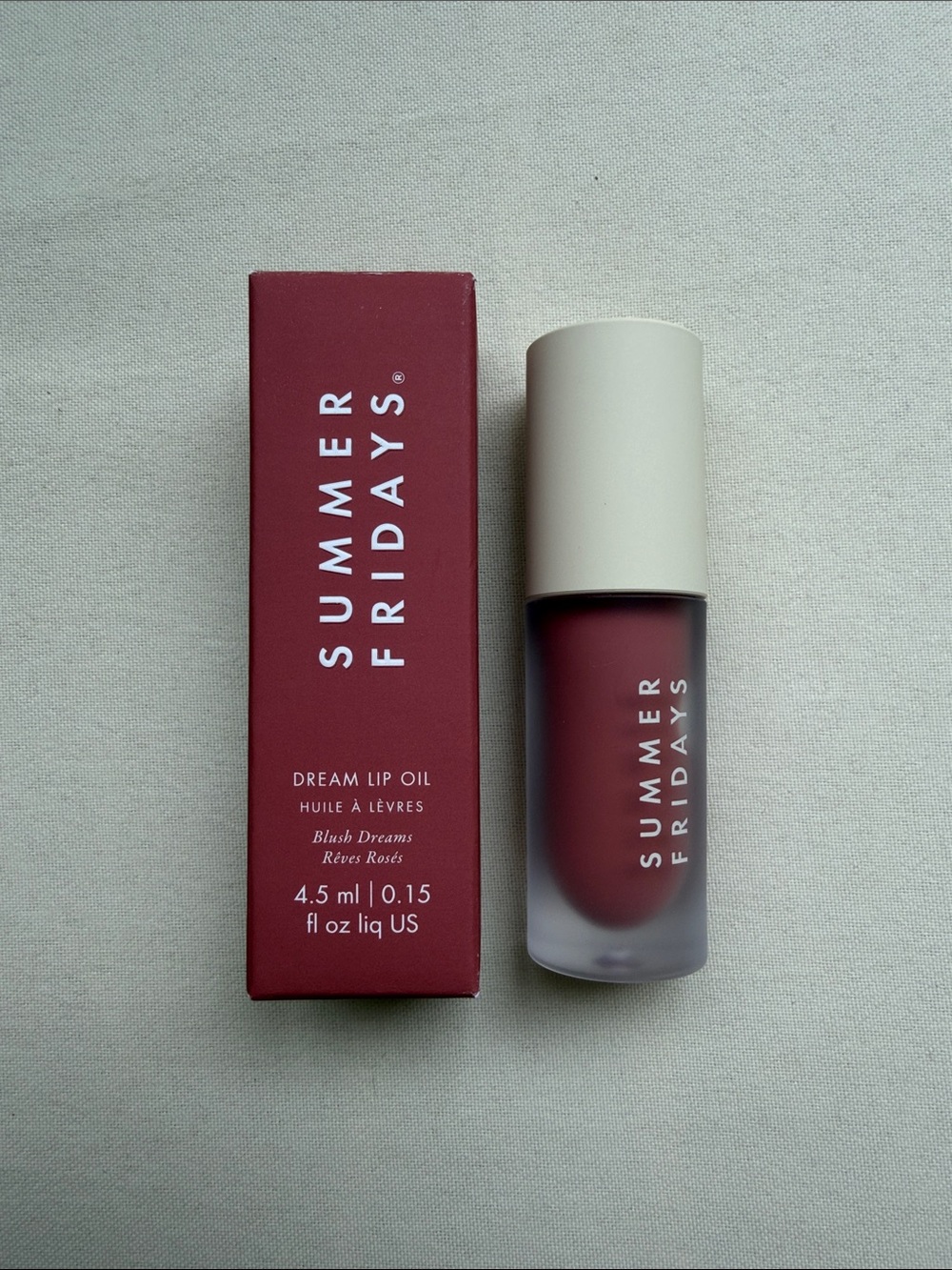 Summer Fridays Dream Lip Oil for Moisturizing Sheer Coverage in Blush Dream